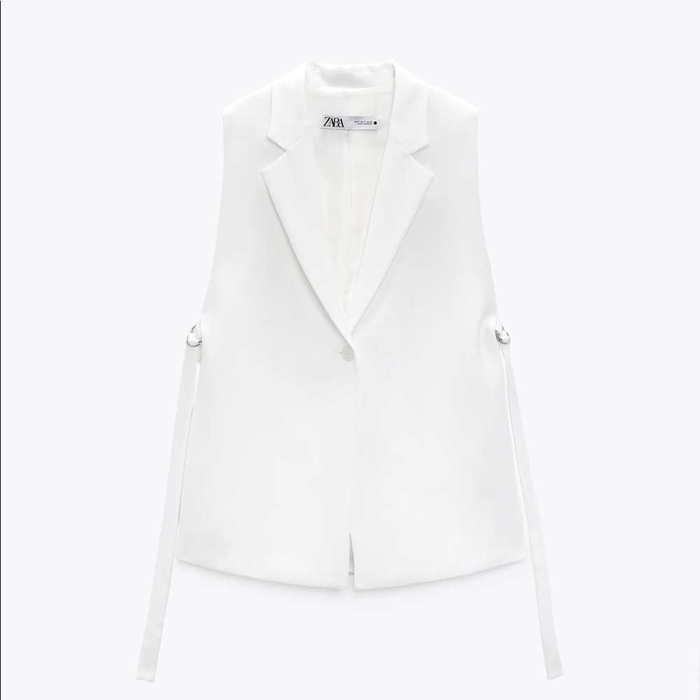 ✨ZARA✨ NWT White Vest